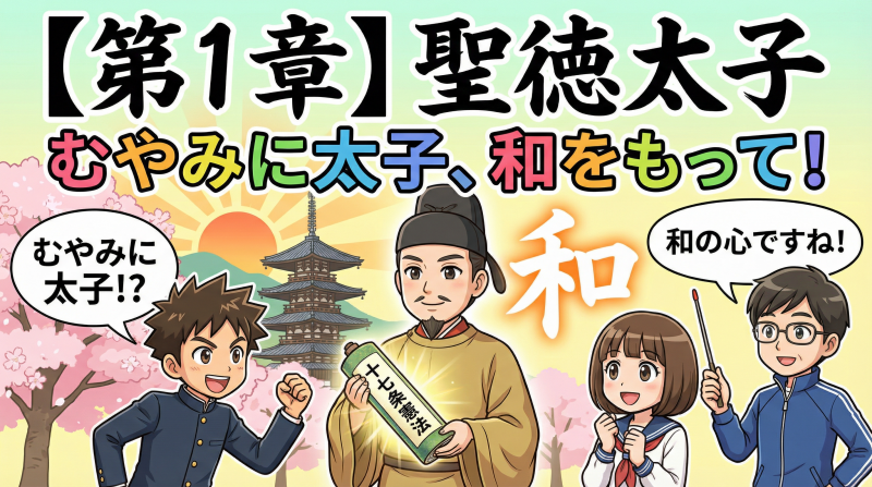 【第1章】聖徳太子-―-むやみに太子、和をもって！-「十七条の憲法」